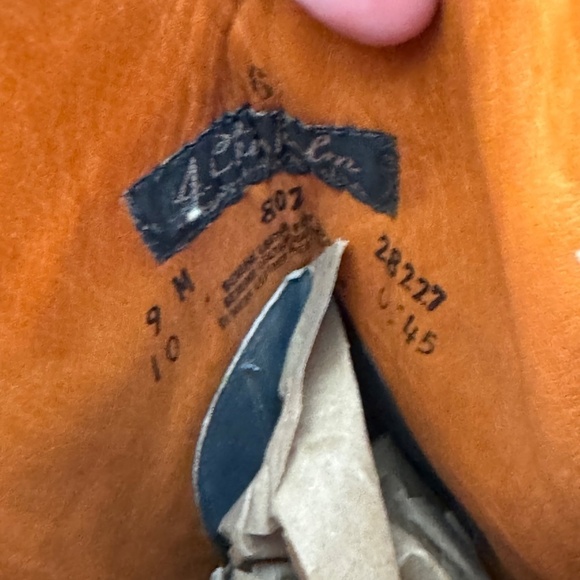 Vintage UNIQUE Green Blue Leather Western Cowboy Boot Women's Size 9 - Picture 8 of 8